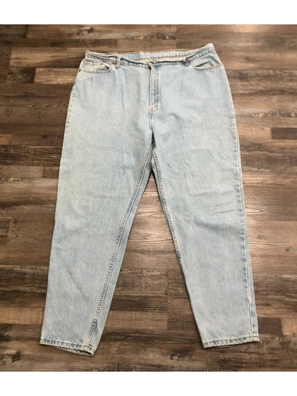 Vtg 90s Womens Levis 550 Light Blue High Waisted Jeans 40x32